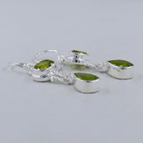 Peridot Silver Earrings