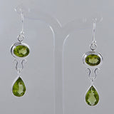 Peridot Silver Earrings