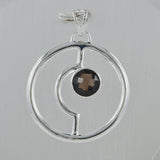 Smoky Quartz 925 Silver Pendant