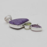 Charoite Silver Pendants