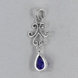 Raw Tanzanite Gemstone Pendant