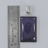 Sparkingly Blue Galaxy Silver Pendant