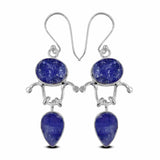 Tanzanite Silver Earrings