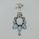 Blue Topaz 925 Silver Pendant