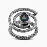 925 Silver Mystic Quartz Rings