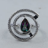 Mystic Quartz Silver Ring