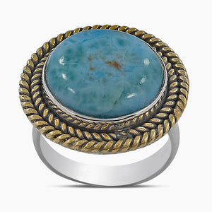 Larimar Silver Rings