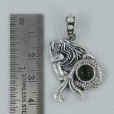 Mermaid Tourmaline 925 Silver Pendant