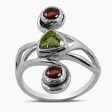 925 Silver Blue Topaz Rings