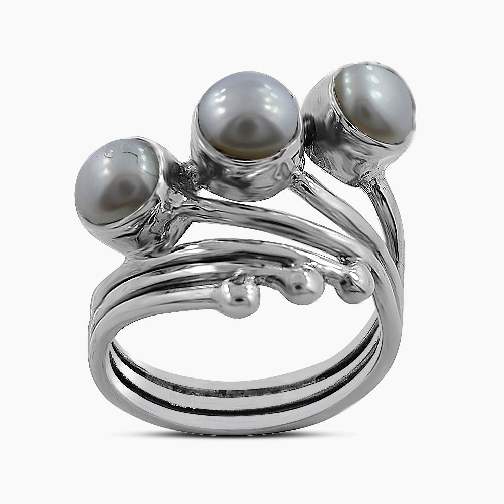 925 Sterling Silver Pearl Rings