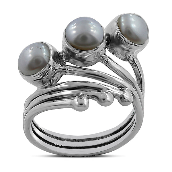 925 Sterling Silver Pearl Rings