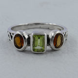 Peridot Silver Ring