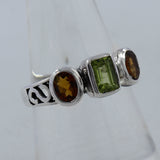 Peridot Silver Ring