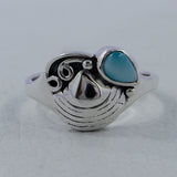 925 Starling Silver Larimar Ring