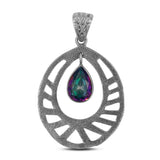 925 Silver Mystic Quartz Pendant