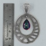 925 Silver Mystic Quartz Pendant