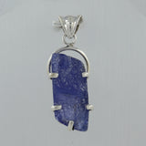 Raw Tanzanite 925 Silver Pendant