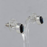 Larimar Studs Silver Earring