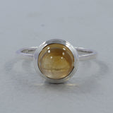 Citrine Silver Ring