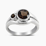 925 Sterling Silver Smoky Quartz Rings