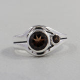 Smoky Quartz 925 Sterling Silver Ring