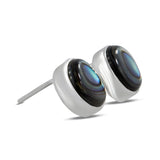 Abalone Shell Silver Earrings