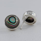 Abalone Shell Silver Earrings