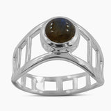 925 Sterling Silver Labradorite Rings