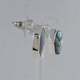 Abalone Shell Silver Earrings