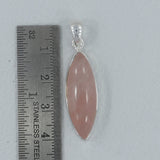 925 Silver Rose Quartz Pendants