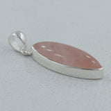 925 Silver Rose Quartz Pendants