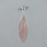 925 Silver Rose Quartz Pendants