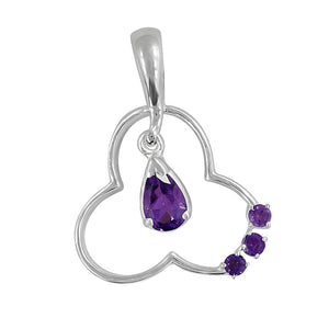 Amethyst Fine Gemstone Pendant Set