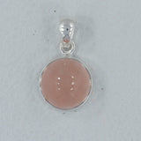 925 Silver Rose Quartz Pendants