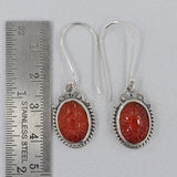 Blue Opal Silver Earrings