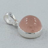 925 Silver Rose Quartz Pendants