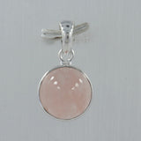 925 Silver Rose Quartz Pendants