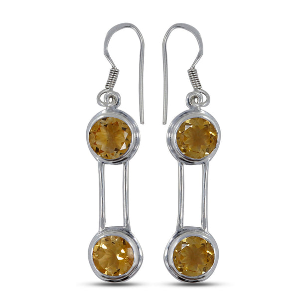 Blue Topaz Silver Earrings