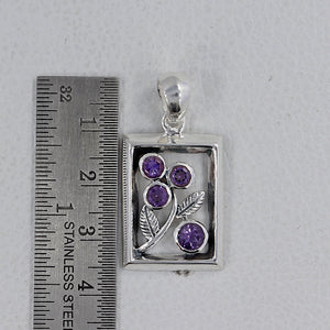 925 Sterling Silver Amethyst Pendants