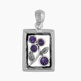 925 Sterling Silver Amethyst Pendants