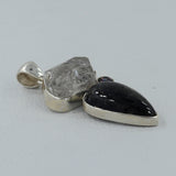 Tourmalated Quartz Silver Pendant