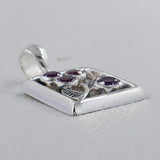 925 Sterling Silver Amethyst Pendants