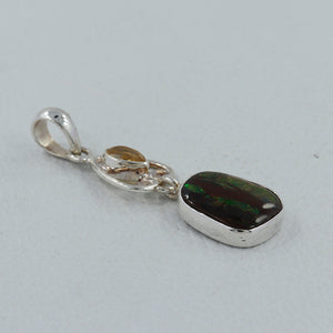925 Sterling Silver Ammolite Pendants