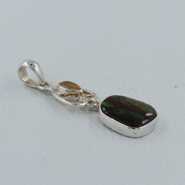 925 Sterling Silver Ammolite Pendants