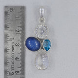 925 Sterling Silver Multistone Pendants