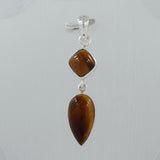 Tigers Eye 925 Silver Pendant