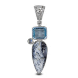 925 Silver Dendritic Opal Pendant