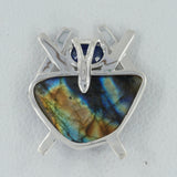 925 Sterling Silver Labradorite Pendant