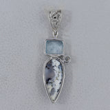 925 Silver Dendritic Opal Pendant