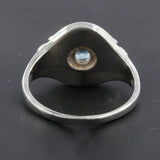 Natural Garnet Silver Ring